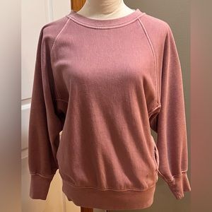 FP MOVEMENT | Pink Oversized Crewneck
Banded Sweatshirt